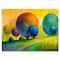 Designart - Colourful Ornamental Trees III - Modern Canvas Wall Art Print